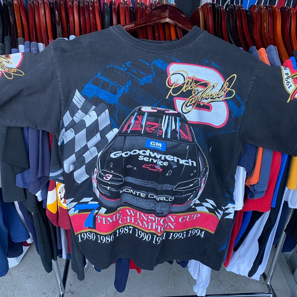 Vintage dale earnhardt all over print tee medium